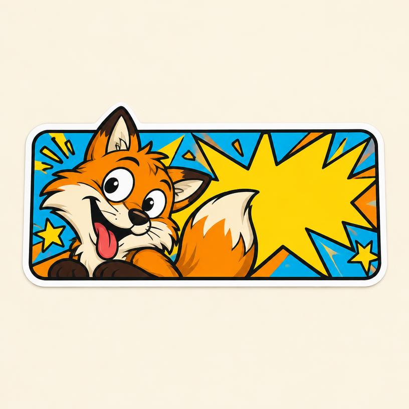 Derp Fox Bumper Sticker